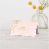 Abstrakte Hochzeitskarte B ID867 für Fine Lines Go Platzkarte (Rückseite)