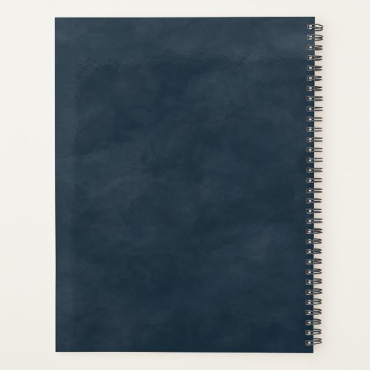 Abstrakte Hochzeitspläne der ätherischen Marine un Planer (Rückseite)