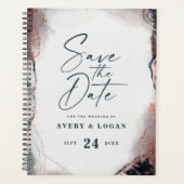 Abstrakte Hochzeitspläne der ätherischen Marine un Planer (Vorderseite)