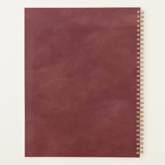 Abstrakte Hochzeitspläne für Terra Rosa Planer (Rückseite)