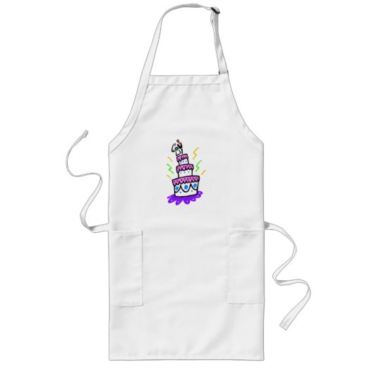 Abstrakte Hochzeitstorte Lange Schürze (Vorne)