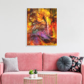 Abstrakte Höhlenmalerei - Rechteckige Leinwand Kun (Insitu (Wohnzimmer))