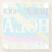 Abstrakte Hola Glasuntersetzer (Rückseite)