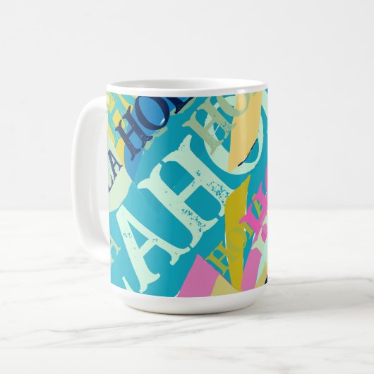 Abstrakte Hola Kaffeetasse (Vorderseite Links)