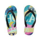 Abstrakte Hola Kinderbadesandalen (Fußbett)