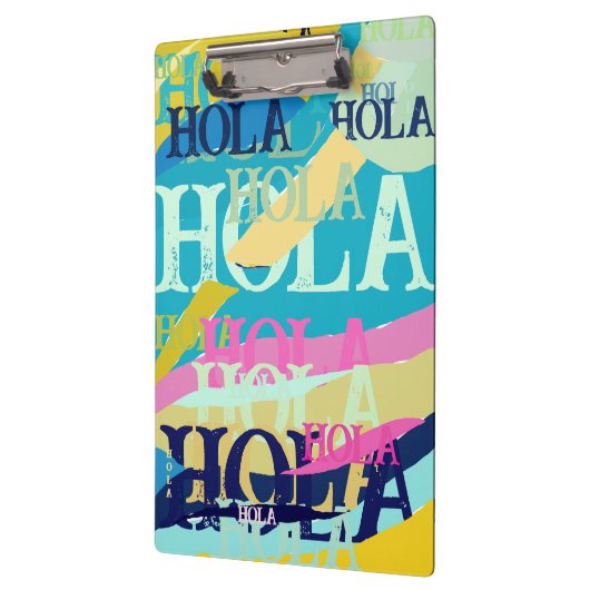 Abstrakte Hola Klemmbrett (Links)