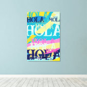 Abstrakte Hola Leinwanddruck (Insitu (Holzboden))