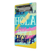 Abstrakte Hola Mini Klemmbrett (Gewinkelt2)