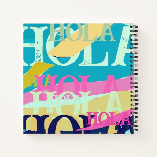 Abstrakte Hola Notizblock (Rückseite)