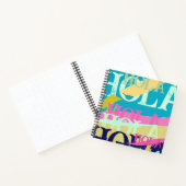 Abstrakte Hola Notizblock (Innenseite)