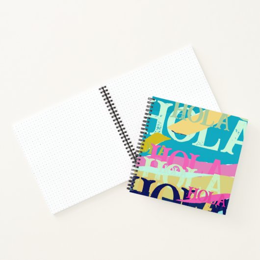 Abstrakte Hola Notizblock (Innenseite)