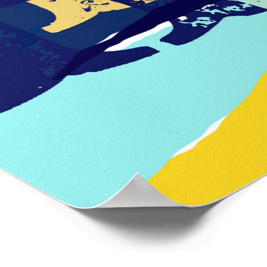 Abstrakte Hola Poster (Ecke)