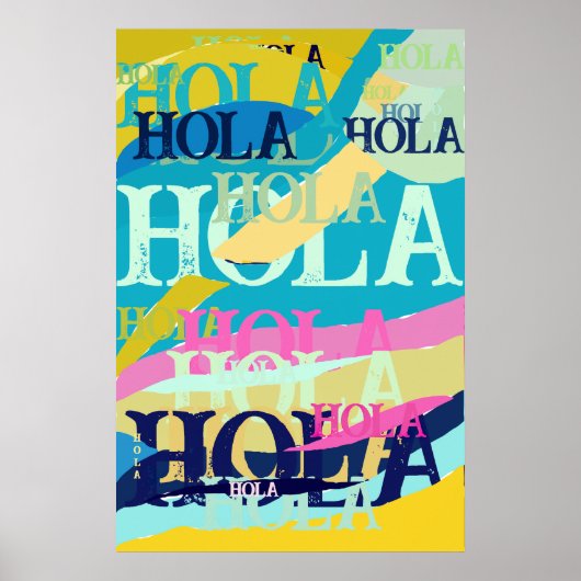 Abstrakte Hola Poster (Vorne)