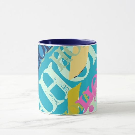 Abstrakte Hola Tasse (Zentrum)