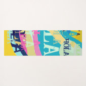 Abstrakte Hola Yogamatte (Rückseite (Horizontal))