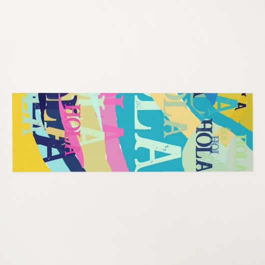 Abstrakte Hola Yogamatte (Rückseite (Horizontal))