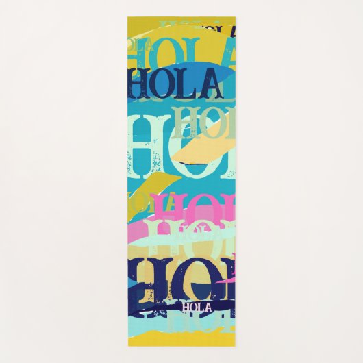 Abstrakte Hola Yogamatte (Vorderseite)