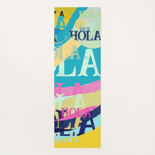 Abstrakte Hola Yogamatte (Rückseite)