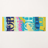 Abstrakte Hola Yogamatte (Vorderseite (Horizontal))
