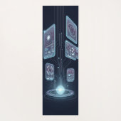 Abstrakte Holografie Yogamatte (Rückseite)