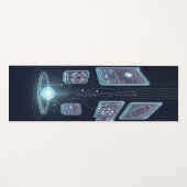 Abstrakte Holografie Yogamatte (Vorderseite (Horizontal))