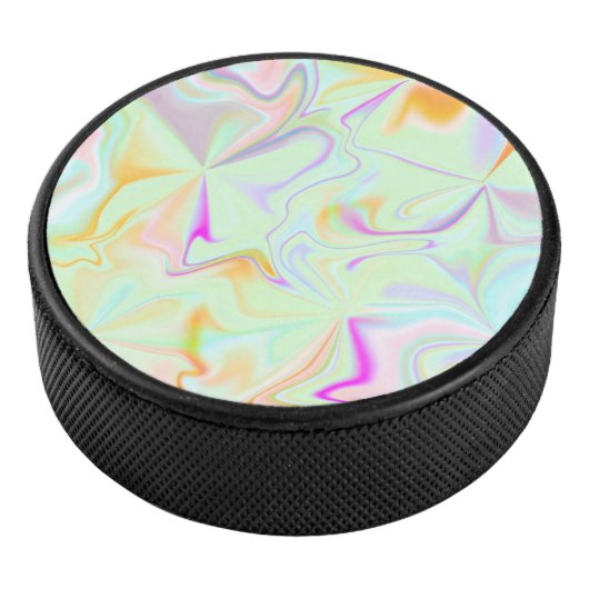 Abstrakte Hologramm Imitate Farbiges Muster Eishockey Puck (3/4)