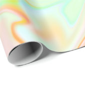 Abstrakte Hologramm Imitate Farbiges Muster Geschenkpapier (Rolleneckpunkt)