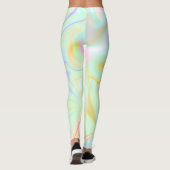 Abstrakte Hologramm Imitate Farbiges Muster Leggings (Rückseite)