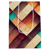 Abstrakte Holzdecke Mittlere Geschenktüte (Rückseite)