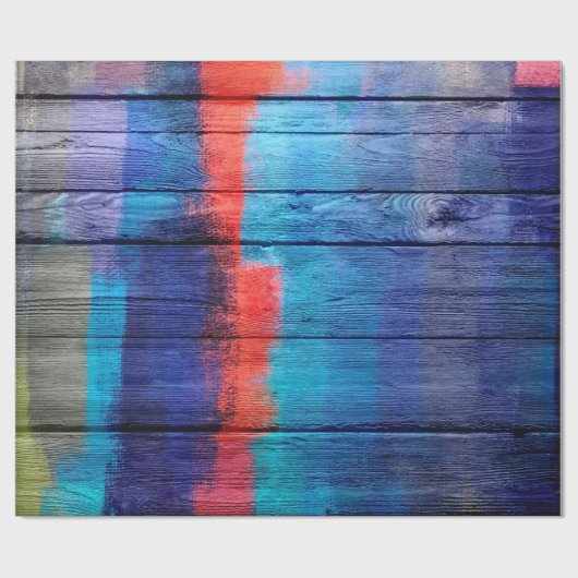 Abstrakte Holzmalerei #6 Geschenkpapier (Flach)