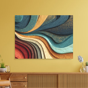 Abstrakte Holzmaserung Leinwand Kunst