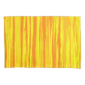 Abstrakte Holztextur Orange und Gelb Kissenbezug (Vorderseite)