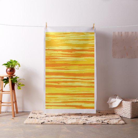 Abstrakte Holztextur Orange und Gelb Stoff (Beispiel)