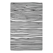 Abstrakte horizontale Linien_schwarz Mini Klemmbrett (Rückseite)
