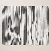 Abstrakte horizontale Linien_schwarz Sherpadecke (Vorderseite (Horizontal))