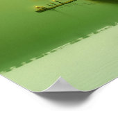 Abstrakte Hörner Kat Grüne Hexe KI Kunstwerke Wert Poster (Ecke)