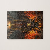 Abstrakte Horror-Annäherung die Tore der Hölle Puzzle (Horizontal)