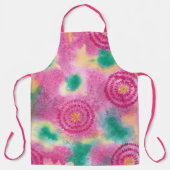 Abstrakte Hot-Pink-Kreise und -Schürze Schürze (Vorderseite)