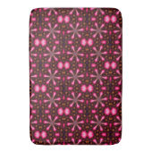 Abstrakte Hot Pink Stars Badematte (Vorderseite Vertikal)