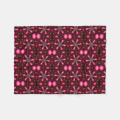 Abstrakte Hot Pink Stars Fleecedecke (Vorderseite (Horizontal))