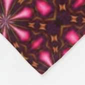 Abstrakte Hot Pink Stars Fleecedecke (Ecke)