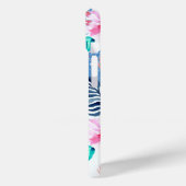 Abstrakte Hübsche Blumen- und Hirschkunst Mit Mono Case-Mate iPhone Hülle (Rückseite / Links)