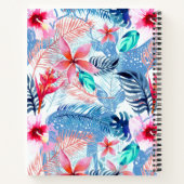 Abstrakte Hübsche Blumen- und Hirschkunst Mit Mono Notizblock (Rückseite)