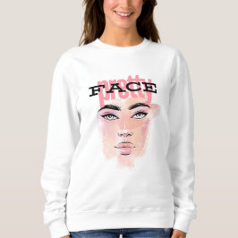 Abstrakte hübsche Gesichtshaut Sweatshirt