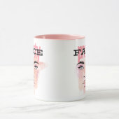 Abstrakte hübsche Gesichtskaffee-Tasse Tasse (Zentrum)