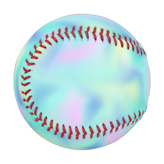 Abstrakte Hübsche Pastell-Wirbel Muster Baseball (Vorderseite Links)