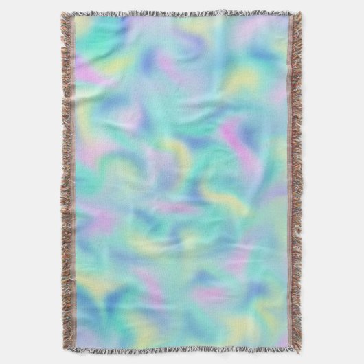 Abstrakte Hübsche Pastell-Wirbel Muster Decke (Vorderseite Vertikal)