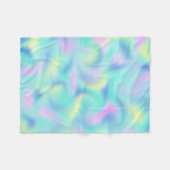 Abstrakte Hübsche Pastell-Wirbel Muster Fleecedecke (Vorderseite (Horizontal))