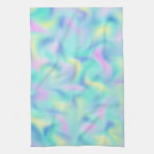 Abstrakte Hübsche Pastell-Wirbel Muster Geschirrtuch (Vertikal)