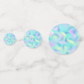 Abstrakte Hübsche Pastell-Wirbel Muster Konfetti (Rückseiten)